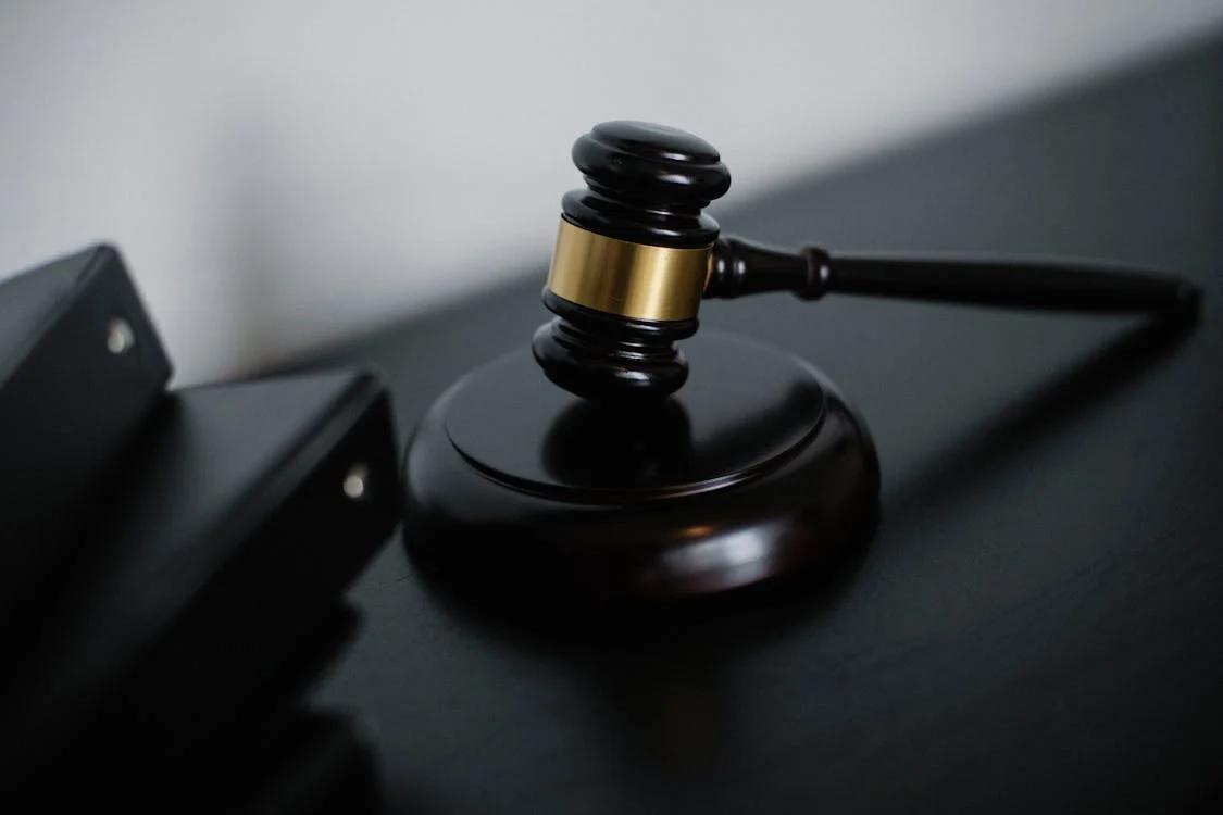 A gavel resting on a table a timeless emblem of justice and law enforcement