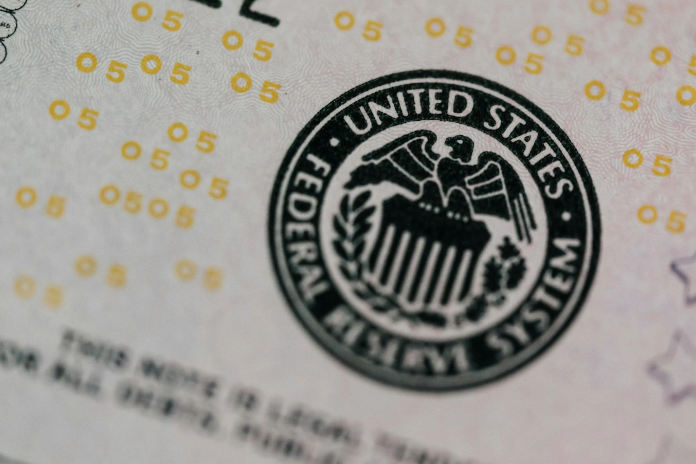 seal of the United States Federal Reserve System on a document