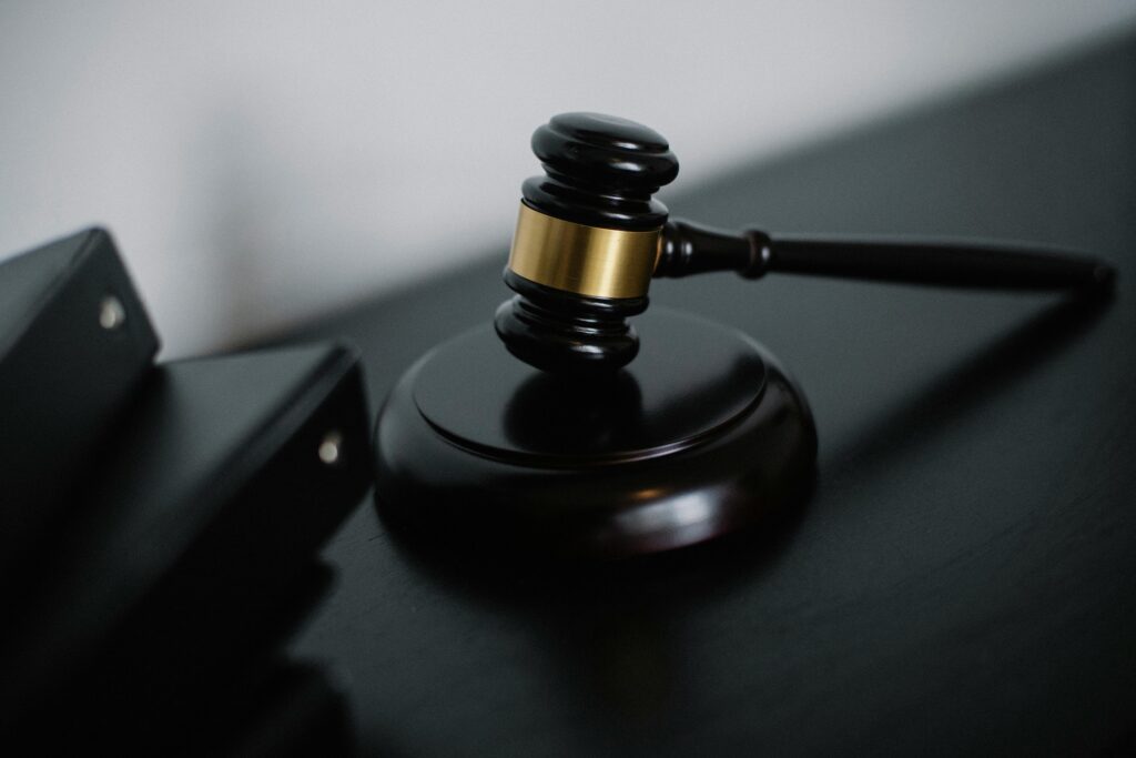 A wooden gavel