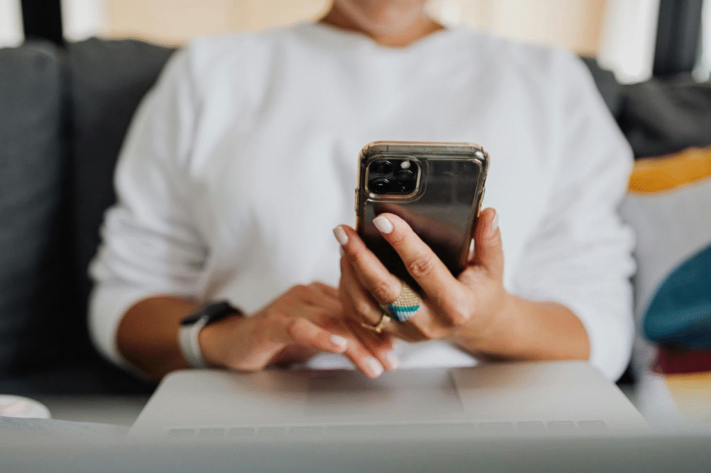 Phone ringing with a debt collector caller ID