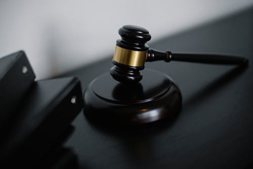 A wooden gavel