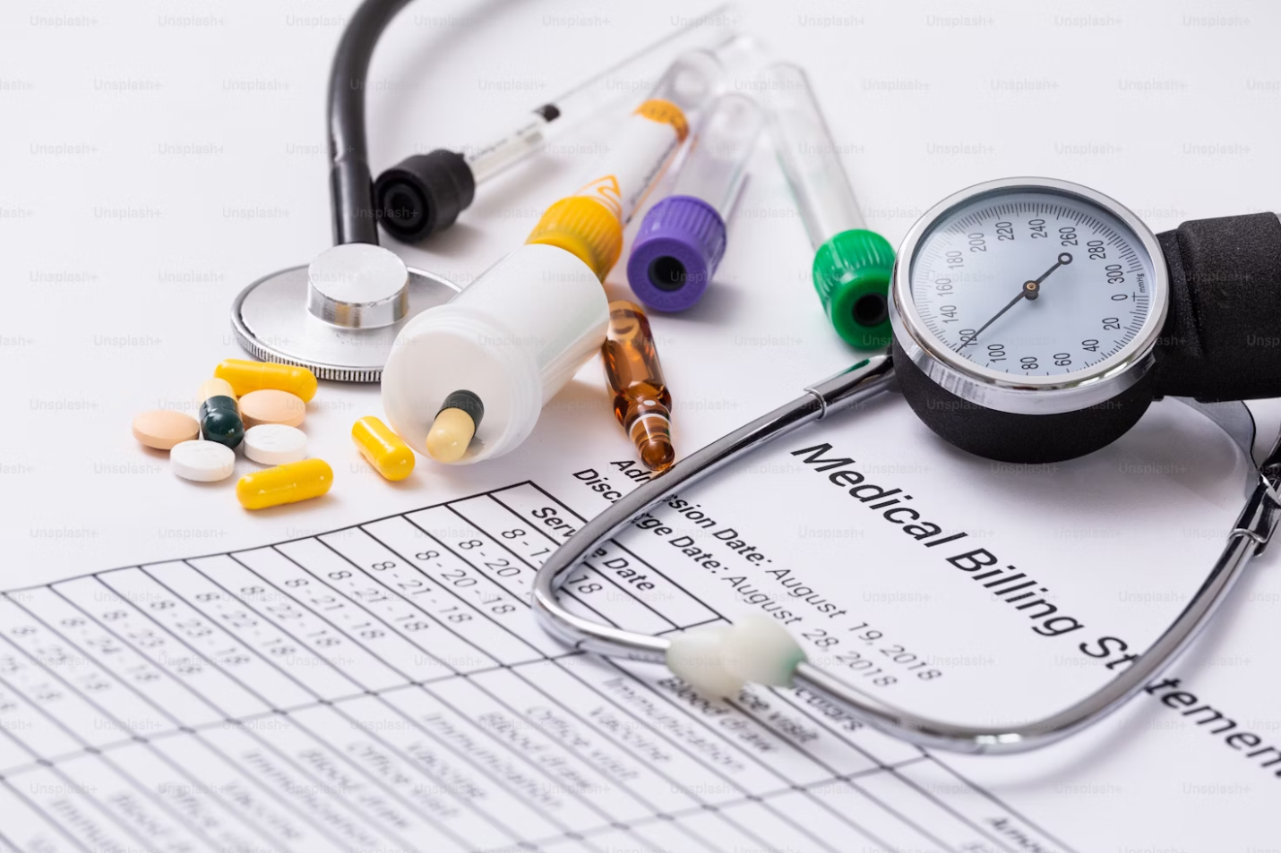 A medical billing statement